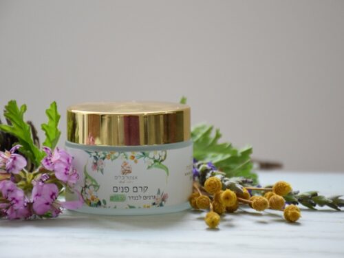 קרם פנים טבעי לטיפול באקנה | אצטרובלים - מוצרי טיפוח וריפוי טבעיים